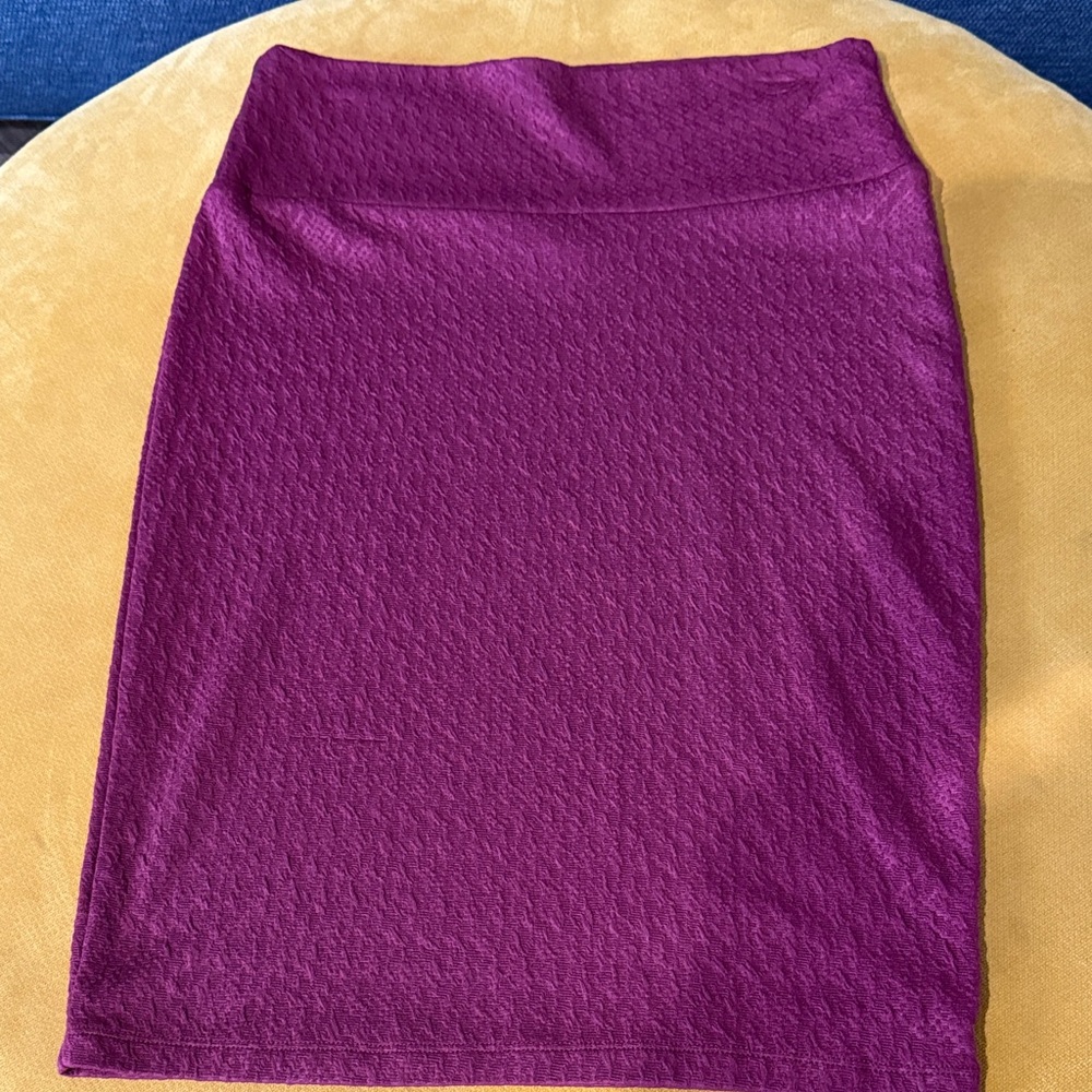 LuLaRoe Pencil Skirt in Deep Magenta